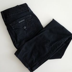 HUDSON black slim boot cut jeans